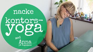 Yogapass på jobbet  yogaövningar fokus nacke [upl. by Auhsot422]