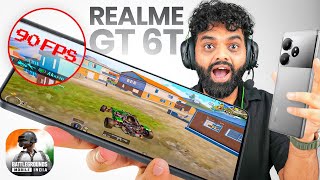 Realme GT 6T  BGMI Test with FPS After 5 Months Review [upl. by Nedyah551]