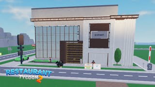 Restaurant Tycoon 2  Speed Build  Modern Minimalist  Design 60 Ultraw [upl. by Olotrab822]