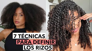 7 TÉCNICAS PARA DEFINIR LOS RIZOS  LAS MEJORES  FRIZZYDESI [upl. by Aikemaj]