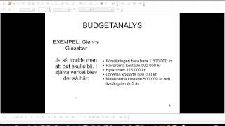 Budgetanalys [upl. by Sean]