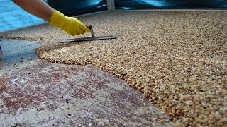 HowTo Install Epoxy Natural Stone Flooring [upl. by Atsyrc880]