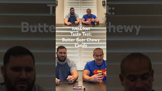 JOELampJOEL Taste Test Butter Beer Chewy Candy from HarryPotter JoelandJoel Shorts [upl. by Erdnua]