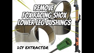 Fox racing shox 32 remove bushing DIY 3d printed extractor fox diy 3d [upl. by Eiramik]