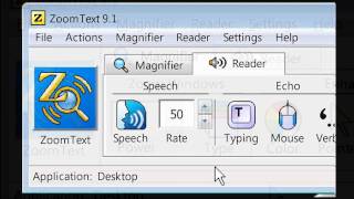 ZoomText MagnifierReader [upl. by Namlaz]