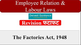 The Factories Act 1948 Factory act employee safety employee health safety provision mba bcom [upl. by Eednas600]