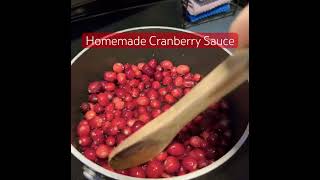 Easy Homemade Cranberry Sauce with a twist [upl. by Adnilev]