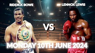 Riddick Bowe vs Lennox Lewis Trailer  Undisputed Boxing Book [upl. by Friedman]