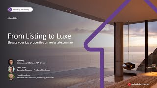 realestatecomau  From Listing to Luxe Webinar [upl. by Dougald]