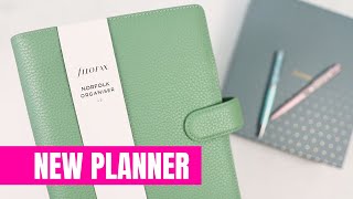 New Planner  Stationary Haul  Filofax Norfolk A5 Leather Organizer [upl. by Derron659]