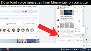 How to download voice message from messenger on PC [upl. by Tnemelc689]