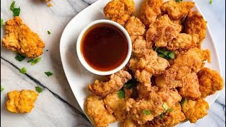 kfc chicken recipe in kannada  crispy chicken popcorn recipe  popcorn chicken new style [upl. by Akeber]