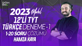 2023 MODEL 345 YAYINCILIK TYT TÜRKÇE DENEMESİ  1 120  HAMZA KAYA paragrafisevdirenhoca [upl. by Airetak709]