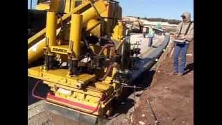 GOMACO GT3400 Concrete Curb amp Gutter Slipform Machine [upl. by Adnahcal]