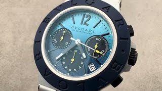 Bulgari Aluminium Capri Edition Chronograph 103844 Bulgari Watch Review [upl. by Greg]