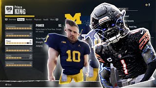 NCAA FOOTBALL 25 BEST 99 GLITCH QB BUILD IN ROAD TO GLORY FOR ALL [upl. by Ludwig]