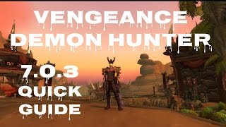 Vengeance Demon Hunter  703 Quick Guide  Pre Legion patch [upl. by Amir]