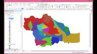 Automatic Extraction of Watershed using DEM data [upl. by Nolyarb593]