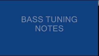 BASS TUNING NOTES  FAST TUNER  4 STRING E A D G  ACCORDATORE BASSO [upl. by Bick]