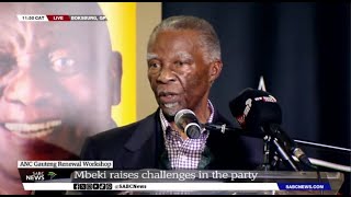 Gauteng ANC Renewal Workshop  Mbeki addresses his party members [upl. by Zerlina118]