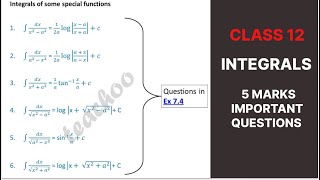 INTEGRALSclass12ncertexercise74 [upl. by Konstance]