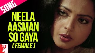 Neela Aasman So Gaya Female  Song  Silsila  Amitabh Bachchan  Rekha  Jaya  Lata Mangeshkar [upl. by Egas]