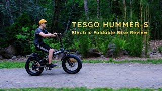 The Ultimate Foldable Ebike Tesgo HummerS Review [upl. by Neerbas634]