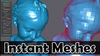 Instant Meshes  Must Have Free 3D Retopology Tool [upl. by Ylicis]