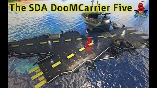 ArkSE  SDA DooMCarrier Five  Aircraft Carrier Motorboat  Xbox No Mods [upl. by Ahtanaram]