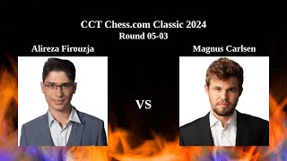 Alireza Firouzja beats Magnus Carlsen  Armageddon  CCT Chesscom Classic 2024 [upl. by Jedd211]