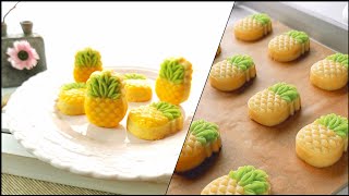 Melt In Your Mouth Cheese Pineapple Tart Cookies  Nastar [upl. by Ariamo794]