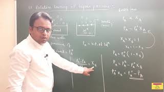 Colligative properties  Relative lowering of vapour pressure [upl. by Bailar]