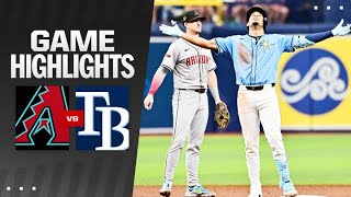 Dbacks vs Rays Game Highlights 81824  MLB Highlights [upl. by Sairtemed]