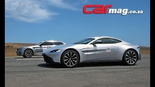 DRAG RACE BMW M5 Competition vs Aston Martin Vantage [upl. by Lorrayne]