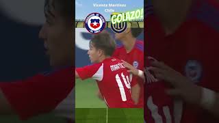 VIcente MARTINEZ APROVECHA el REBOTE en el GOLAZO de Chile SudamericanoSub15 futbolchileno [upl. by Oahc393]