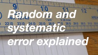 Random and systematic error explained from fizzicsorg [upl. by Agneta]