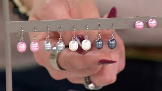 Honora Cultured Pearls Boxed Set of 4 Stud or Drop Earrings on QVC [upl. by Selig]