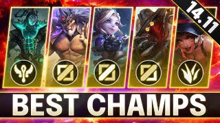 BROKEN Champions In 1411 for FREE LP  BEST CHAMPS to MAIN for Every Role  LoL Guide Patch 1411 [upl. by Inhoj]