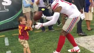 Odell Beckham Jr For The Kids 😁 [upl. by Anerat547]