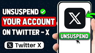 How To Unsuspend Twitter Account  Unlock Twitter Account 2024 New Method [upl. by Nahguav]