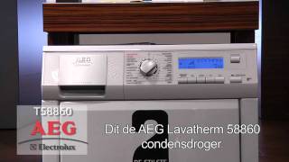 AEG droger Lavatherm 58860 top wasdroger demo [upl. by Aggri906]