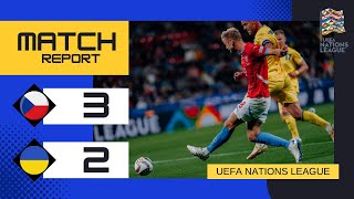 Czechia 32 Ukraine  2025 UEFA Nations League Group Stage [upl. by Alleris]