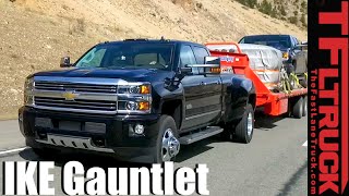 2016 Chevy Silverado 3500 HD Dually Takes on The Extreme Ike Gauntlet Towing Review [upl. by Alyakcim]