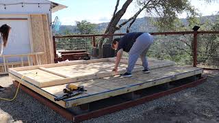 Yardline Stirling Shed  Walls Go Up Pt 5 of the Build [upl. by Ahsenrat666]