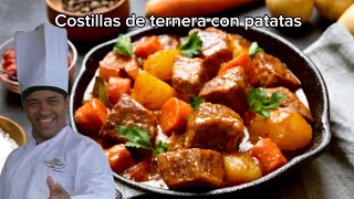 ￼ Cómo preparar costilla de ternera con patatas y zanahoria [upl. by Rakel223]