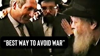 WATCH The Rebbe and Benjamin Netanyahu speak [upl. by Asilej]