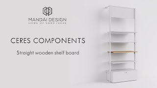 Ceres Shelving Components Straight Wooden Shelf [upl. by Sirod306]