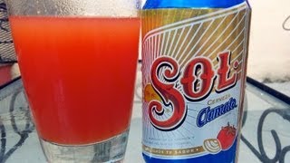 Sol Clamato American Adjunct Lager w Clamato DJs BrewTube Beer Review 341 [upl. by Meade]