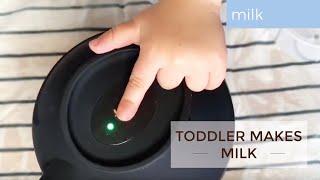 Toddler Chef Makes OatHemp Milk I Almond Cow [upl. by Ezirtaeb]