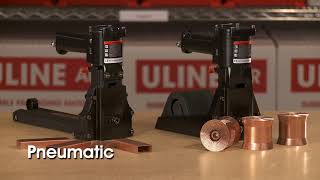 Uline Pneumatic and Manual Staplers [upl. by Bolten93]